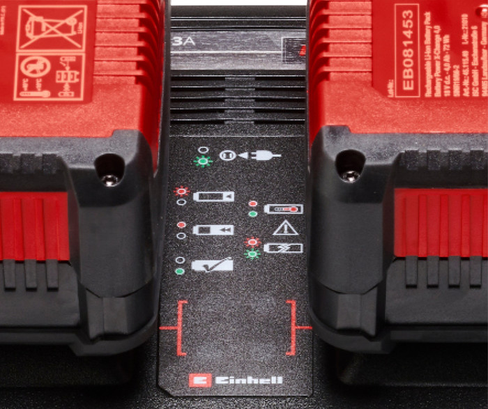 Einhell 18 V/4,0 Ah Starterset - 2 Akkus - Duo-Ladegerät - Power X-Change detail