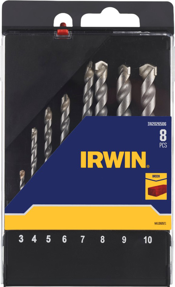 Irwin 8-teiliges HEX Steinbohrer-Set verpackung