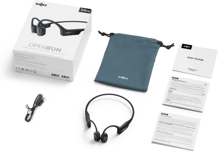 Shokz OpenRun Mini USB-C Schwarz verpackung