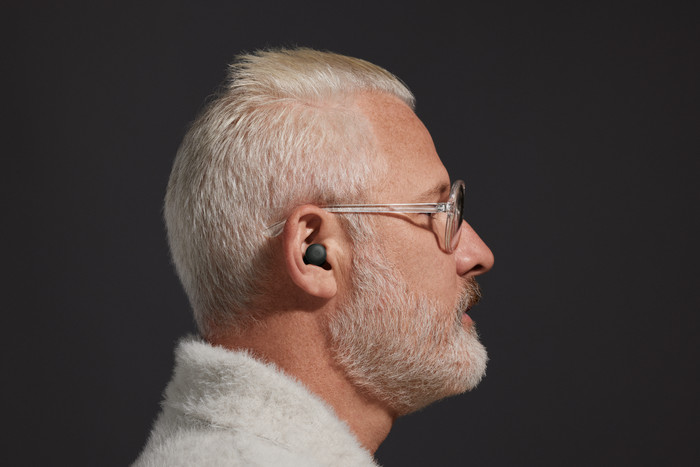 Google Pixel Buds Pro 2 Grau produkt in gebrauch