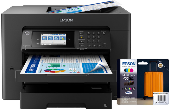 Epson WorkForce WF-7840DTWF + 1 Satz Reservepatronen XL Main Image