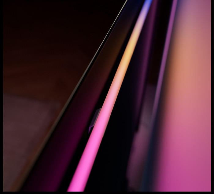 Philips Hue Play Pro LED-Streifen 75 bis 85 Zoll Fernseher produkt in gebrauch