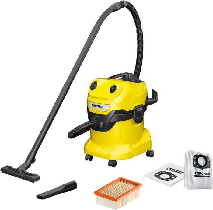 Kärcher WD 4 V-20/5/22 + Kärcher Vacuum Cleaner Bag for WD 4/5/6 (4x) Main Image