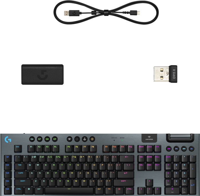 Logitech G915 X LIGHTSPEED Wireless Gaming Keyboard Black QWERTZ accessory