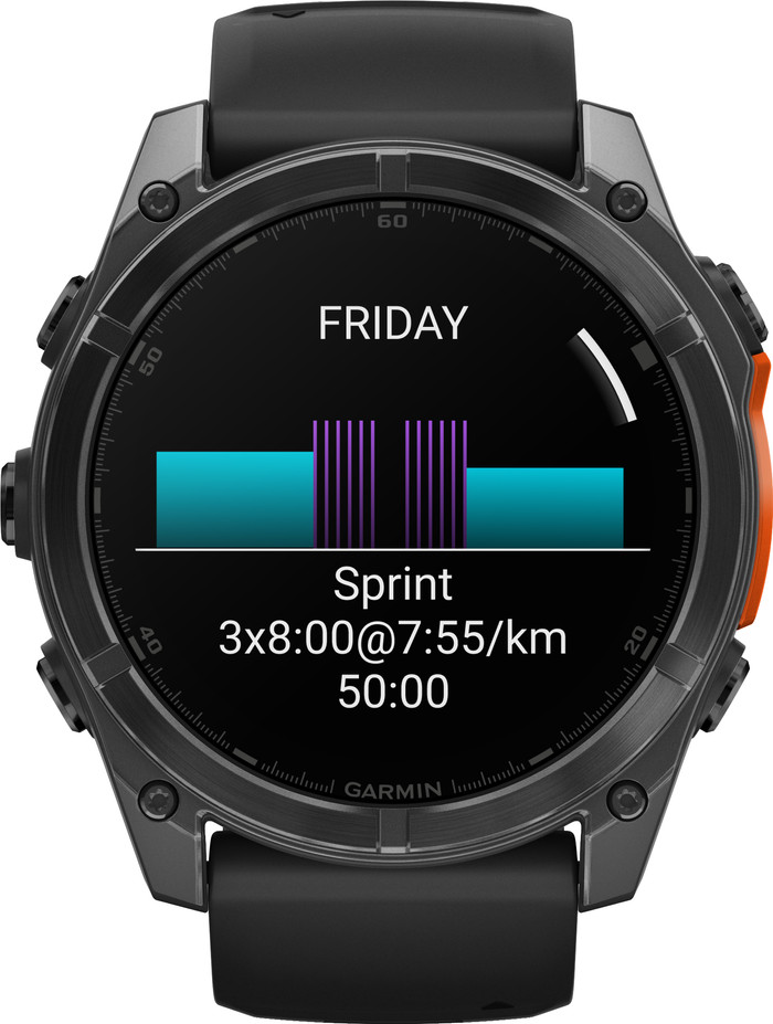Garmin Fenix 8 Schwarz 51 mm vorne