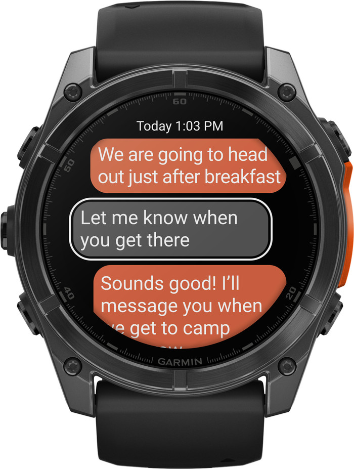 Garmin Fenix 8 Schwarz 51 mm vorne