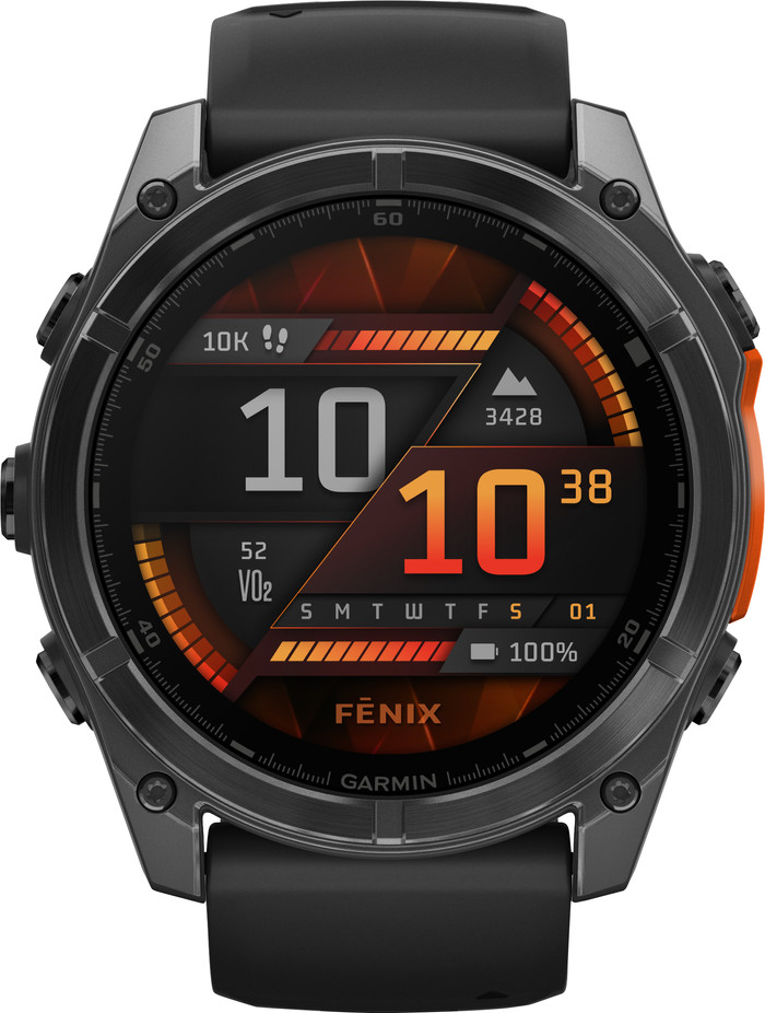 Garmin Fenix 8 Schwarz 51 mm vorne