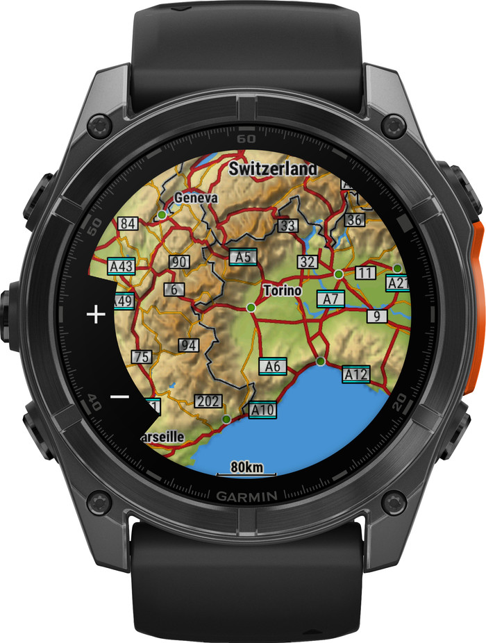Garmin Fenix 8 Schwarz 51 mm vorne