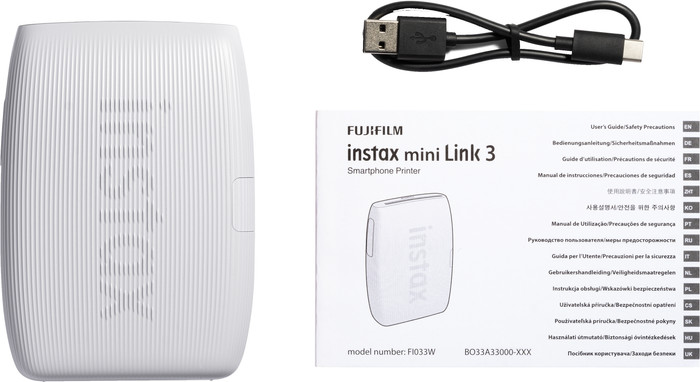 Instax Mini Link 3 Clay White zubehör