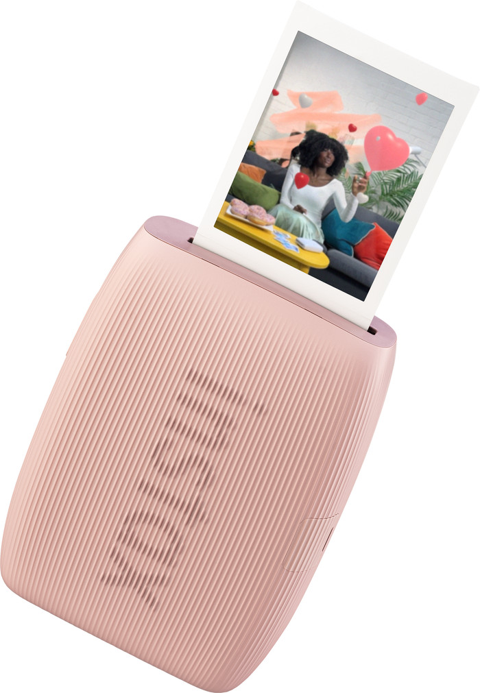 Instax Mini Link 3 Rose Pink product in use