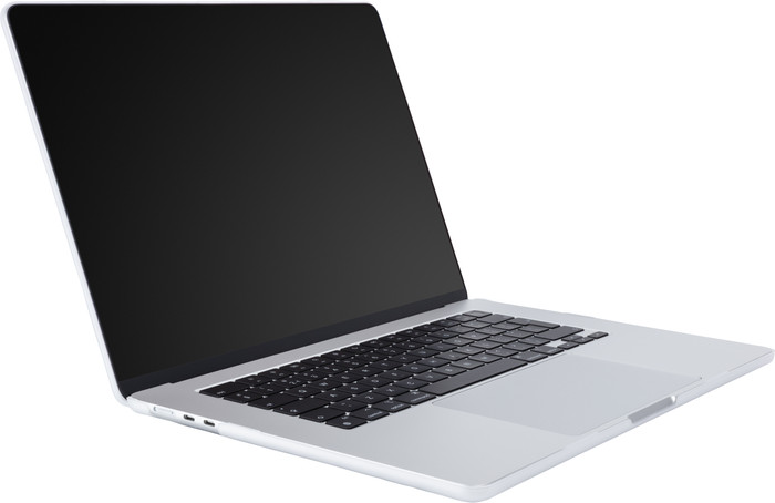 BlueBuilt Hardcase Transparent Matt für MacBook Air 15,3 Zoll M2/M3/M4 innen