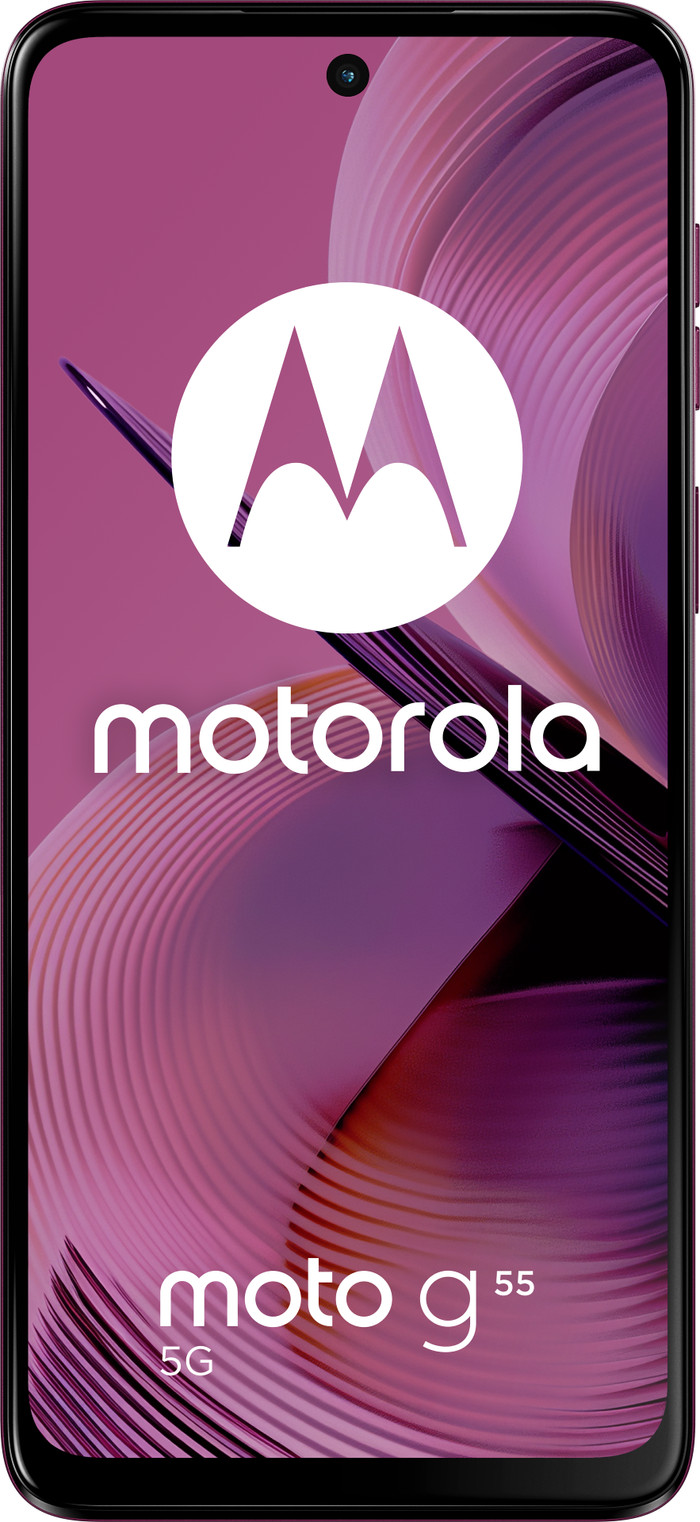 Motorola Moto G55 256GB Lila 5G vorne