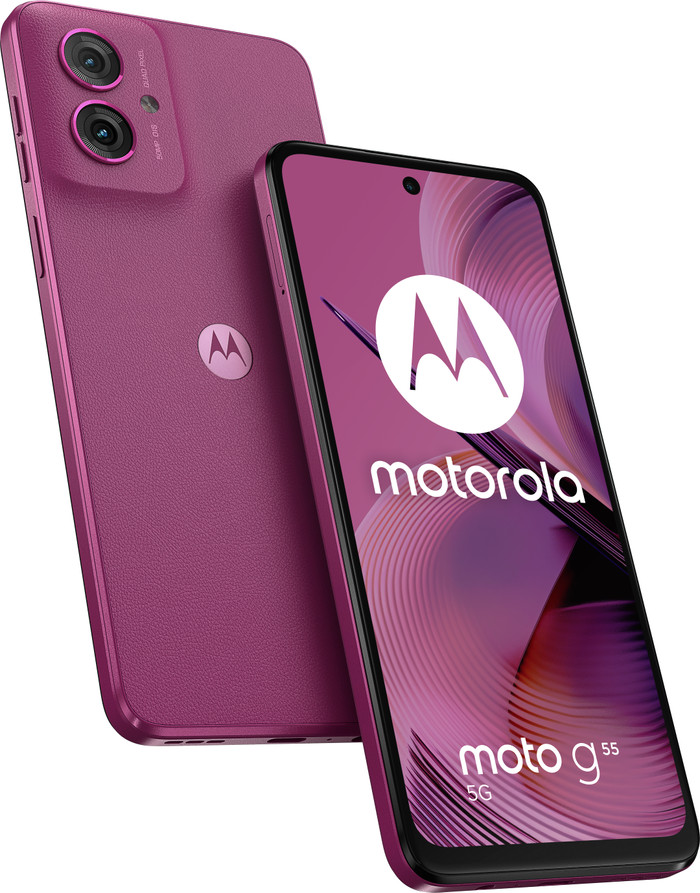 Motorola Moto G55 256GB Lila 5G vorne