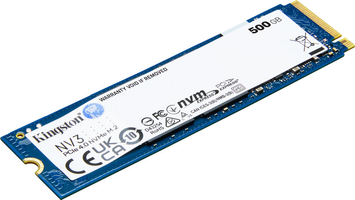 Kingston NV3 PCIe 4.0 NVMe SSD 500GB top