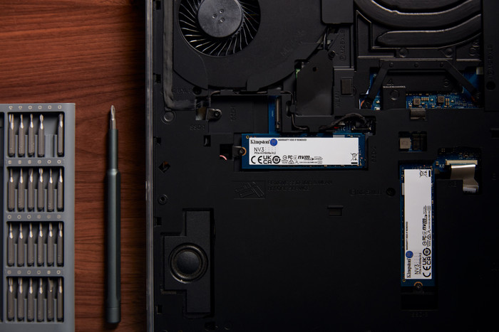 Kingston NV3 PCIe 4.0 NVMe SSD 500GB product in use