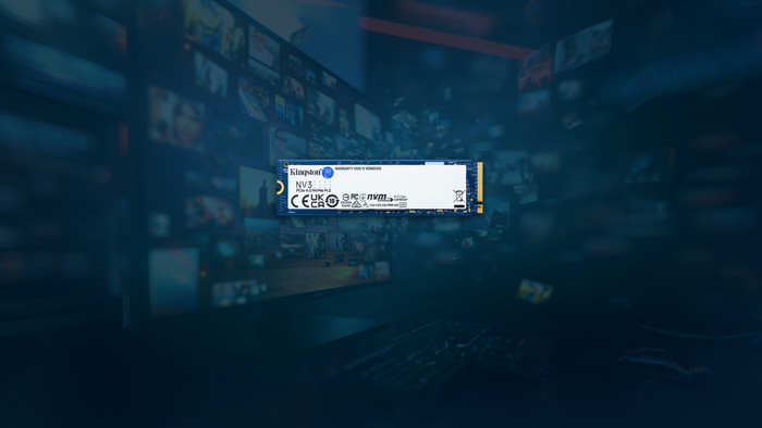 Kingston NV3 PCIe 4.0 NVMe SSD 500GB product in use