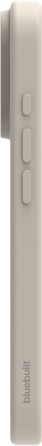 BlueBuilt Backcover iPhone 16 Pro Beige rechte seite