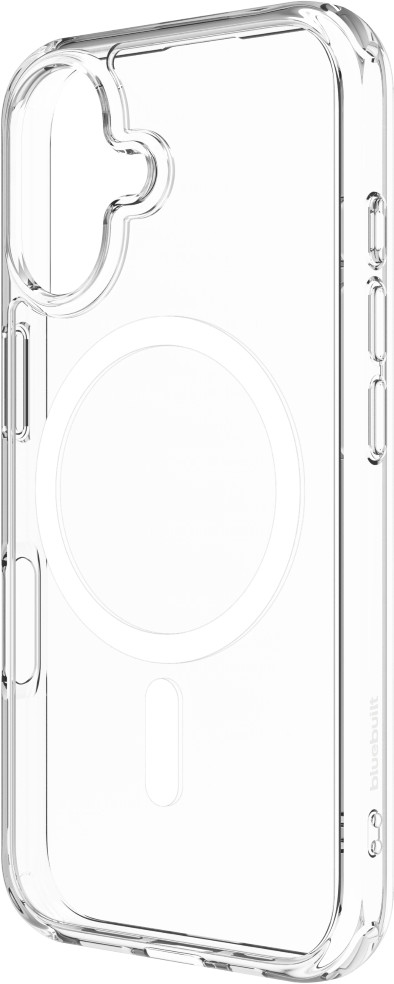 BlueBuilt Protective Back Cover with MagSafe iPhone 16 Transparent front