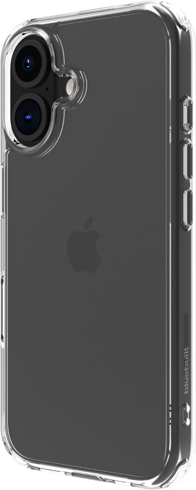 Apple iPhone 16 128GB Grün + BlueBuilt Protective Backcover Transparent vorne