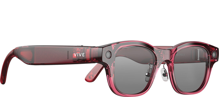 HTC VIVE Eagle AI Glasses Sunglasses Rectangular Red left side