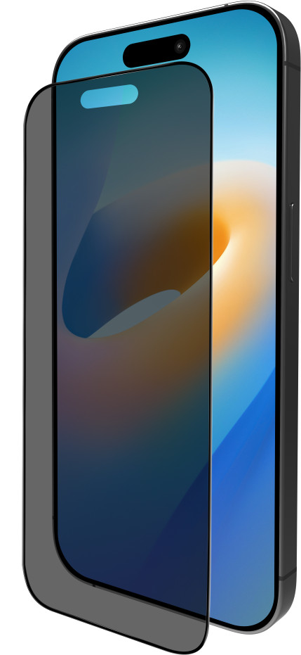 BlueBuilt Apple iPhone 16 Privacy Filter Screen Protector Glass front