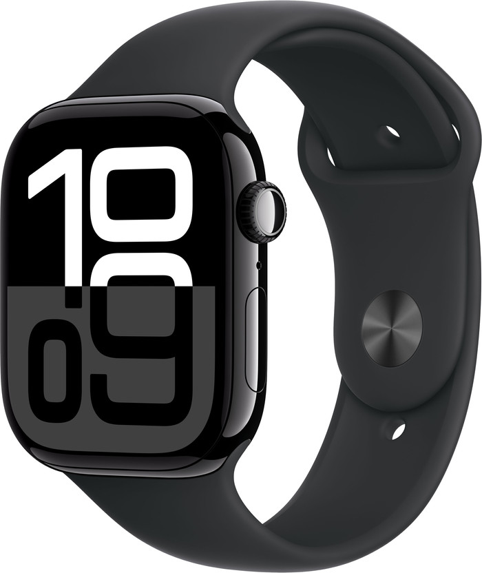 Apple Watch Series 10 46mm Black Sport Band M/L Main Image
