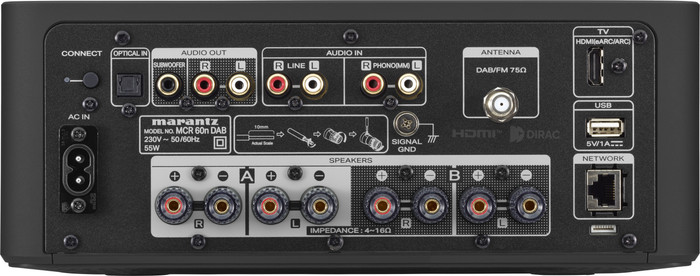 Marantz MCR 60n DAB Black back