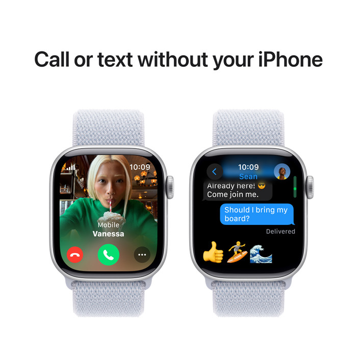 Apple Watch Series 10 4G 42mm Silver Sport Watch Strap visual supplier