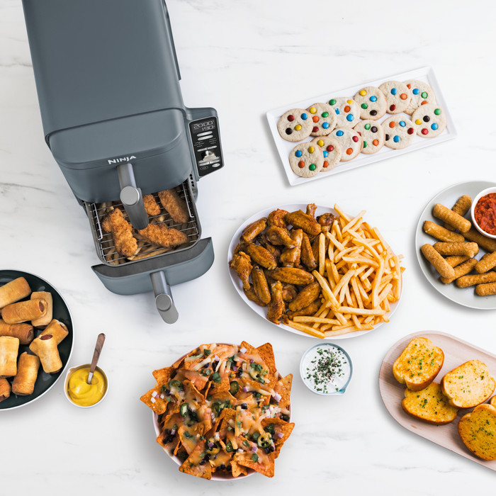 Ninja Double Stack XL Airfryer Blue product in use