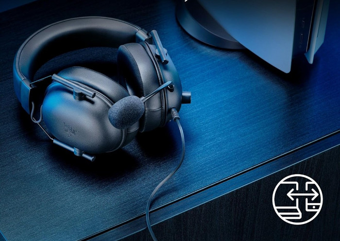 Razer BlackShark V2 X PlayStation Black product in use