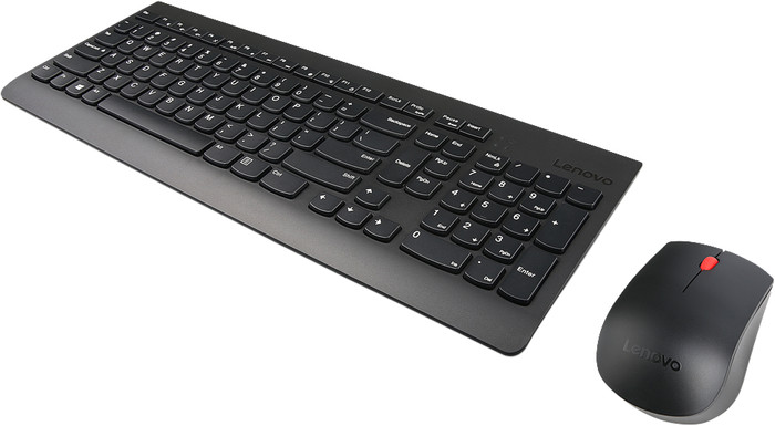 Lenovo 510 Wireless Combo Keyboard & Mouse -US English 103P- Black right side