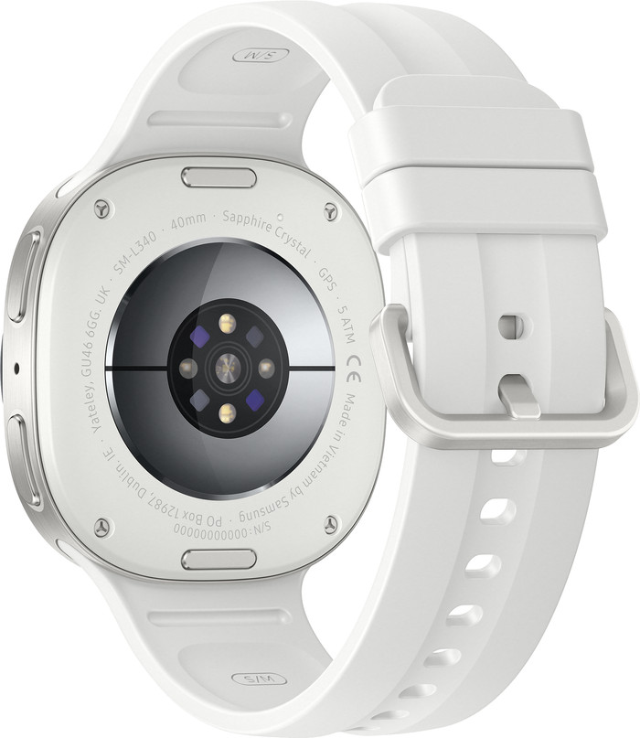 Samsung Galaxy Watch9 Weiß 40 mm rückseite