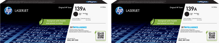 HP 139A Toner Cartridges Black Duo Pack Main Image