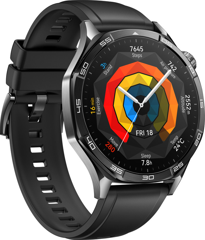 Huawei Watch GT5 Schwarz 46 mm linke seite