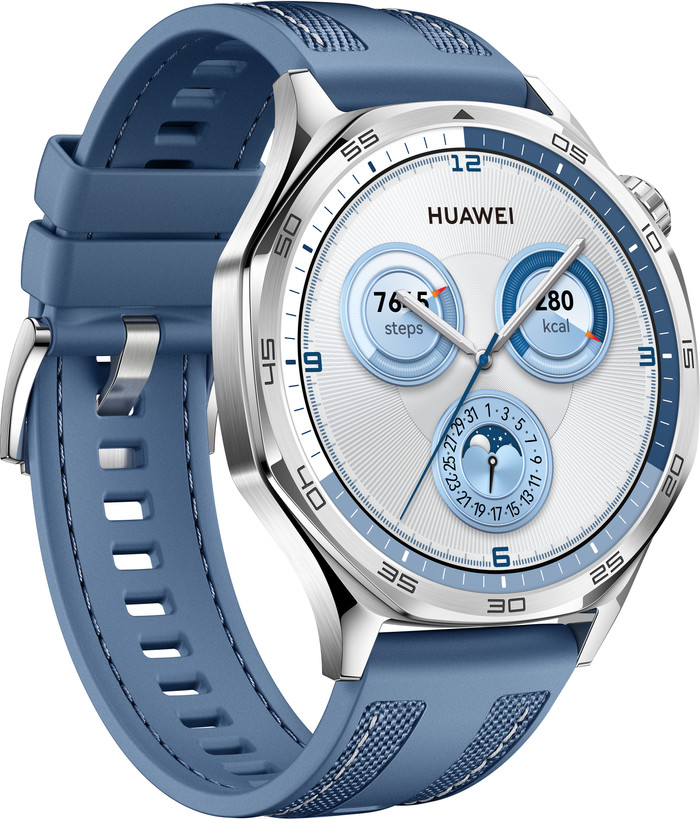 Huawei Watch GT5 Silver/Blue 46mm left side