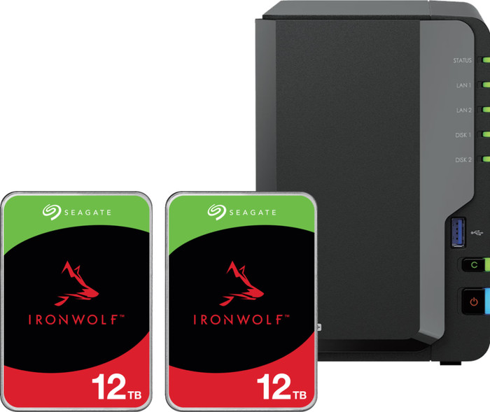 Synology DS225+ + Seagate Ironwolf 12 TB Doppelpack Main Image