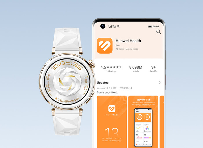 Huawei Watch GT5 Gold 41 mm produkt in gebrauch