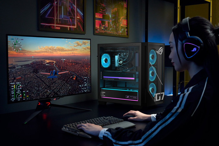 ASUS ROG GM700TZ-R9700X162W produkt in gebrauch