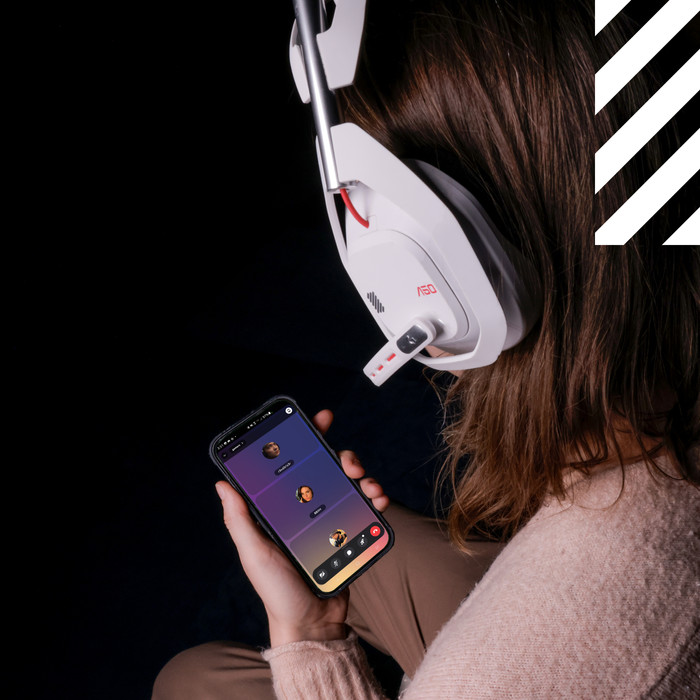 Logitech G Astro A50 Lightspeed White product in use