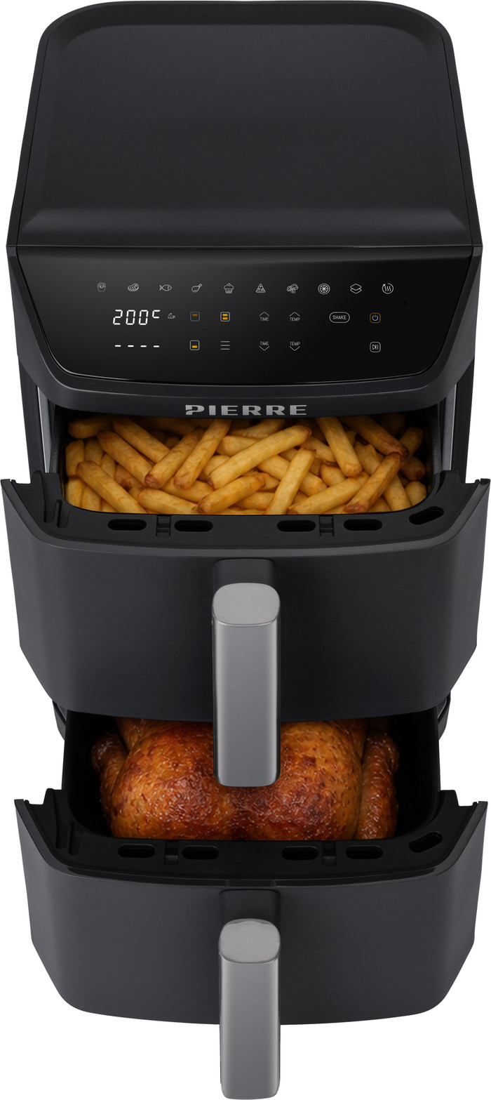 Pierre Dual Stacked Airfryer product in use