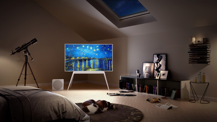 TCL 55A300 PRO NXTVISION product in use