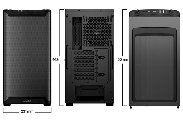 be quiet! PURE BASE 501 Airflow Window Schwarz visueller lieferant