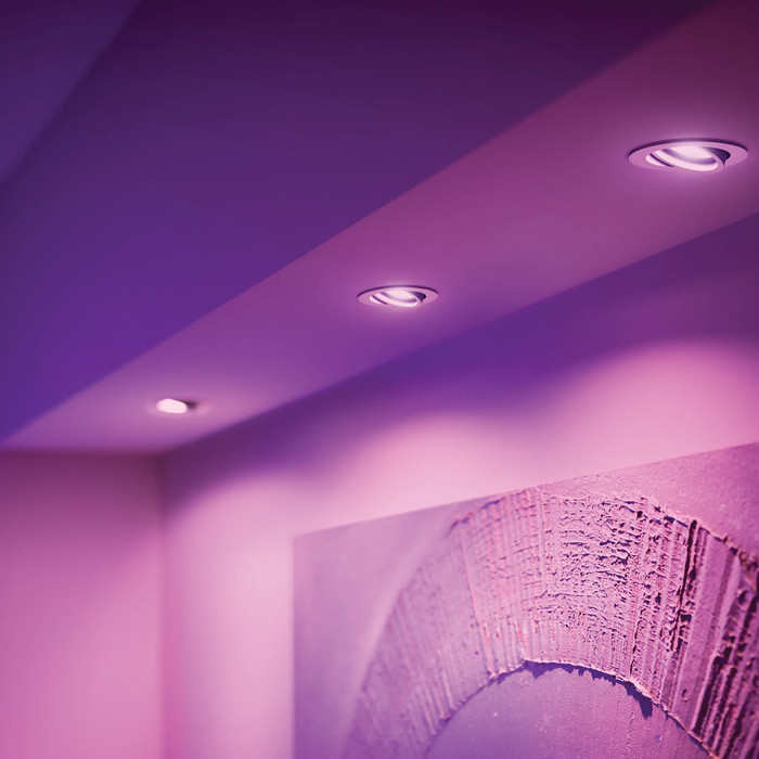 Philips Hue Centura Recessed Spot Light White and Color - Round -  White - 3-pack visual supplier