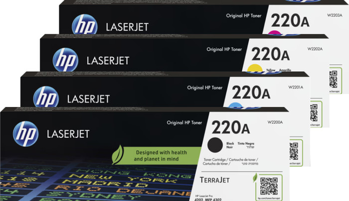 HP 220A LaserJet Toner Cartridge Combo Pack Main Image