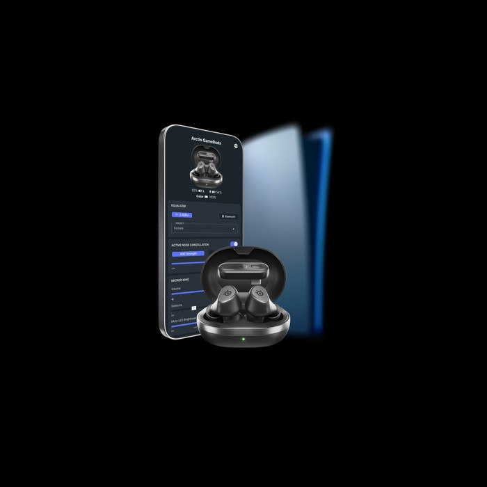 SteelSeries Arctis GameBuds Schwarz visueller lieferant