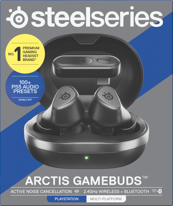 SteelSeries Arctis GameBuds Schwarz verpackung