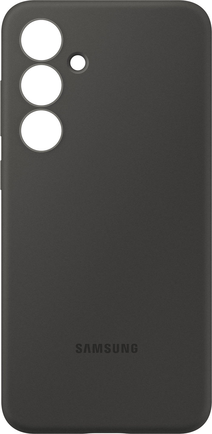 Samsung Galaxy S24 FE Backcover aus Silikon Schwarz rückseite