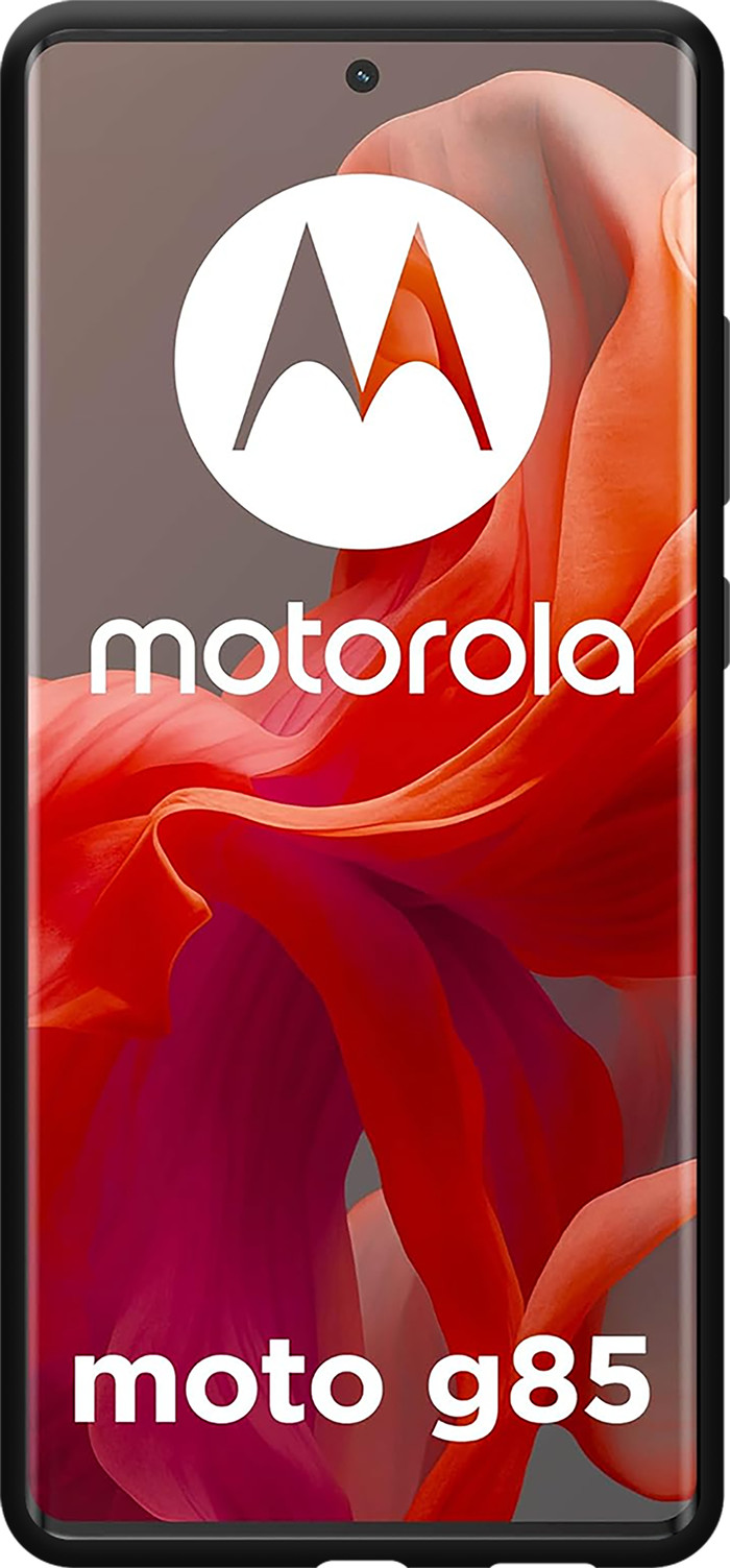 Just in Case Soft Design Motorola Moto G85 Backcover Schwarz vorne