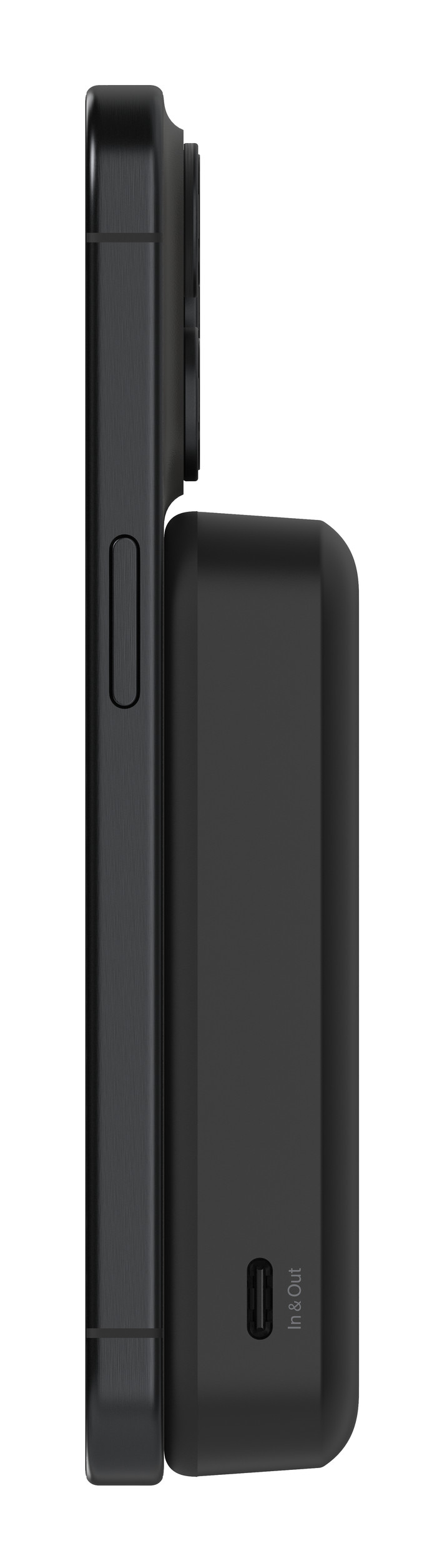Belkin Wireless Power Bank with MagSafe Magnet and Fast Charging 10,000mAh Black left side
