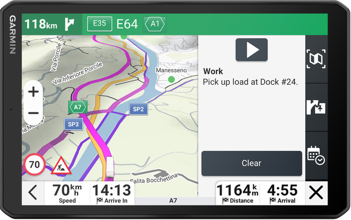 Garmin Dezl LGV820 Truck Europe + South Africa front